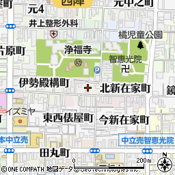 京都府京都市上京区革堂ノ内町周辺の地図