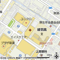 エディオン草津店周辺の地図