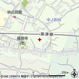 滋賀県栗東市林周辺の地図