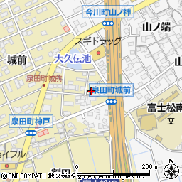 愛知県刈谷市泉田町城前197周辺の地図