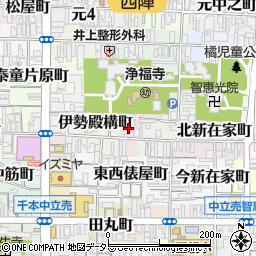 京都府京都市上京区泰童町周辺の地図
