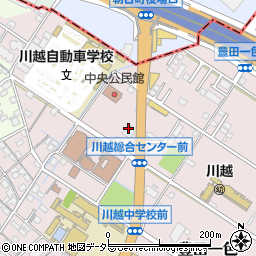 川越町役場　中央公民館周辺の地図