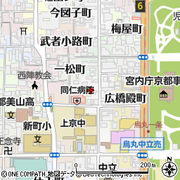 京都府京都市上京区小島町周辺の地図