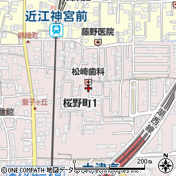 滋賀県大津市桜野町1丁目9-19周辺の地図