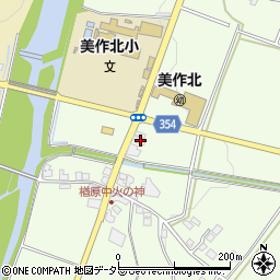 岡山県美作市楢原中86周辺の地図