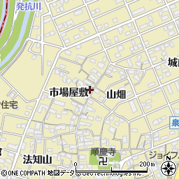 愛知県刈谷市泉田町市場屋敷61周辺の地図