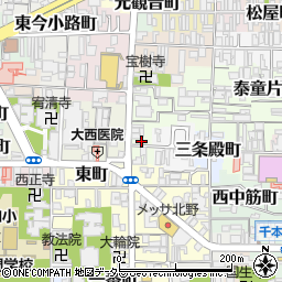 京都府京都市上京区一観音町424周辺の地図