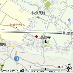 滋賀県栗東市林75周辺の地図