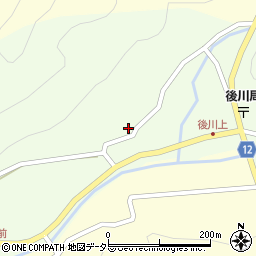 兵庫県丹波篠山市後川上121周辺の地図