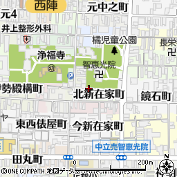 京都府京都市上京区北新在家町315周辺の地図