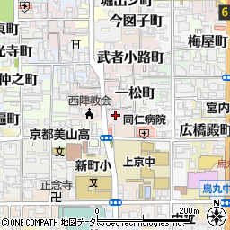 京都府京都市上京区一条殿町505周辺の地図