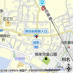 船形駅前周辺の地図