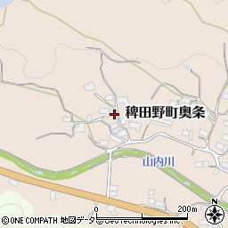 京都府亀岡市稗田野町奥条大西33周辺の地図