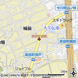 泉田町城前周辺の地図