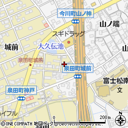 愛知県刈谷市泉田町城前194周辺の地図