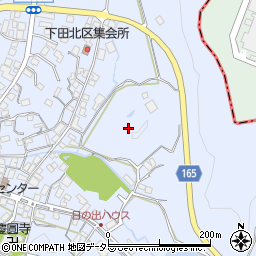 滋賀県湖南市下田周辺の地図