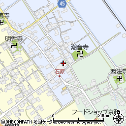 滋賀県蒲生郡日野町石原1187周辺の地図