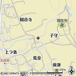 京都府亀岡市保津町子守周辺の地図