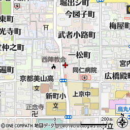 京都府京都市上京区一条殿町501周辺の地図