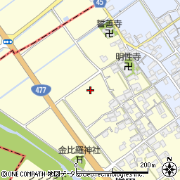 滋賀県蒲生郡日野町増田周辺の地図