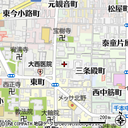 京都府京都市上京区一観音町422周辺の地図
