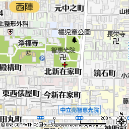 京都府京都市上京区智恵光院前之町周辺の地図
