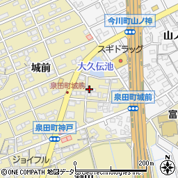 愛知県刈谷市泉田町城前205周辺の地図