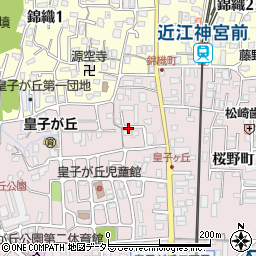大津京パークサイド駐車場周辺の地図