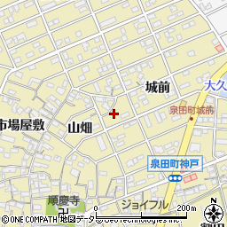 愛知県刈谷市泉田町城前128周辺の地図