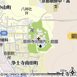 慈照寺周辺の地図