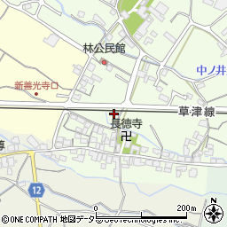 滋賀県栗東市林81周辺の地図