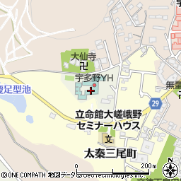 京都府京都市右京区太秦中山町周辺の地図