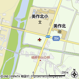 岡山県美作市楢原中75周辺の地図