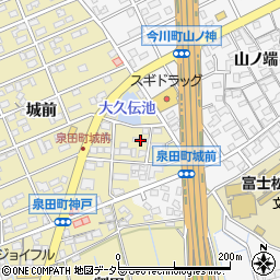 愛知県刈谷市泉田町城前199周辺の地図