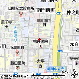 京都府京都市上京区横神明町周辺の地図