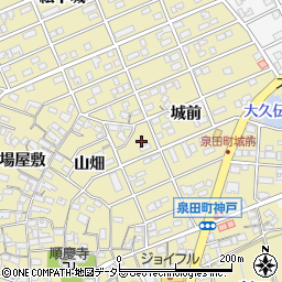 愛知県刈谷市泉田町城前126-2周辺の地図