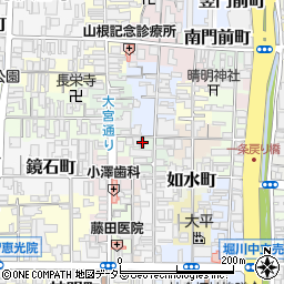 京都府京都市上京区弾正町724-1周辺の地図