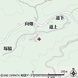 愛知県岡崎市日影町道上周辺の地図