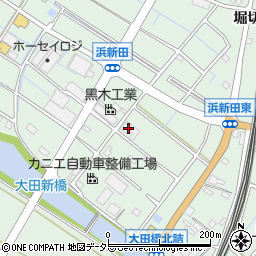 愛知県東海市大田町浜新田周辺の地図