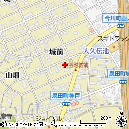 愛知県刈谷市泉田町城前141周辺の地図