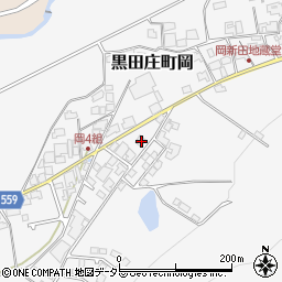 兵庫県西脇市黒田庄町岡1079-6周辺の地図