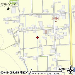 兵庫県西脇市野中町周辺の地図