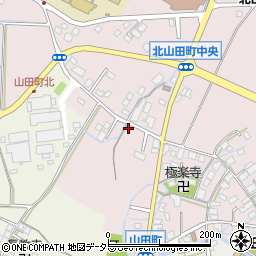 滋賀県草津市北山田町117周辺の地図