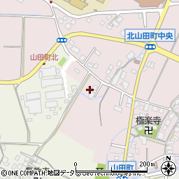 滋賀県草津市北山田町113-2周辺の地図