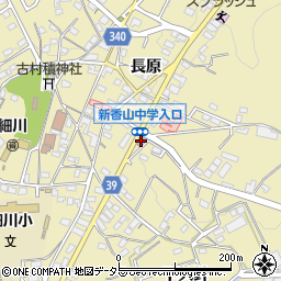 岡崎細川郵便局周辺の地図