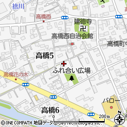 静岡県静岡市清水区高橋5丁目周辺の地図