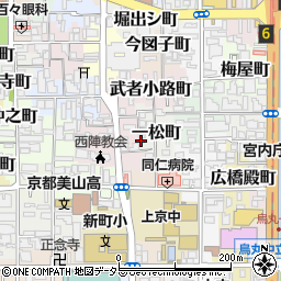 京都府京都市上京区一松町509周辺の地図