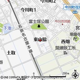 愛知県刈谷市今川町（東山脇）周辺の地図
