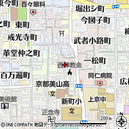 京都府京都市上京区一条殿町498-1周辺の地図