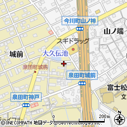 愛知県刈谷市泉田町城前200-2周辺の地図